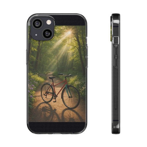 Pedal Through Paradise - Clear Silicone Phone Cases