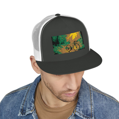 Pedal Through Paradise - 5 Panel Trucker Cap (Embroidery) Pedal Through Paradise - 5 Panel Trucker Cap (Embroidery)