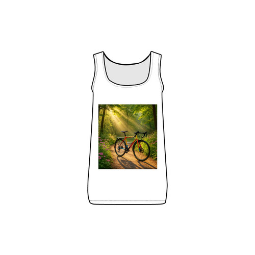 Pedal Through Paradise - Women's Baby Rib Tank Pedal Through Paradise - Women's Baby Rib Tank