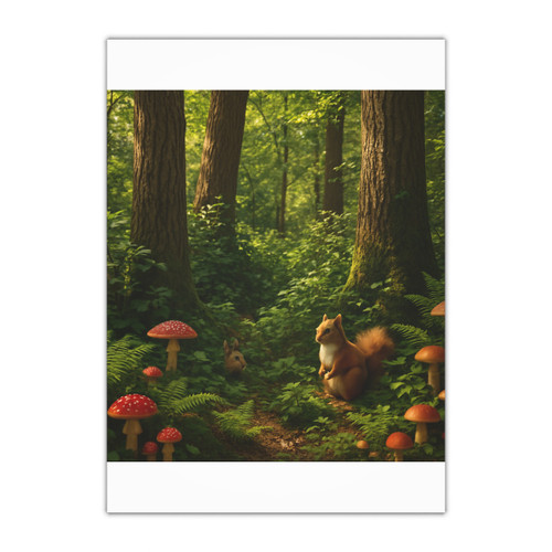 Ecosystem Harmony - Gift Wrapping Paper Sheets, 1pc