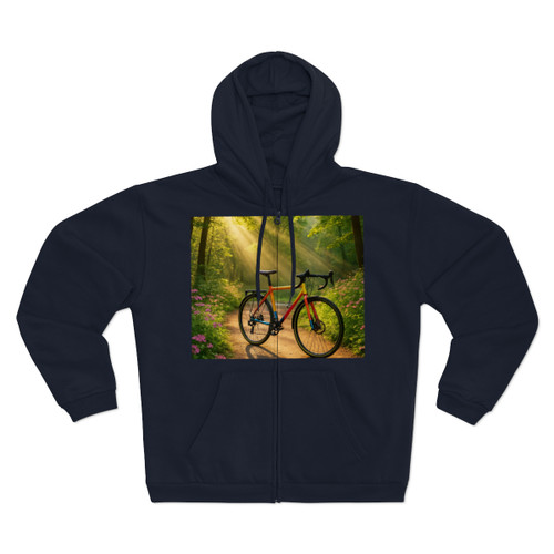Pedal Through Paradise - Unisex Hooded Zip Sweatshirt Pedal Through Paradise - Unisex Hooded Zip Sweatshirt
