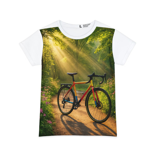 Pedal Through Paradise - Women's Short Sleeve Shirt (AOP) Pedal Through Paradise - Women's Short Sleeve Shirt (AOP)