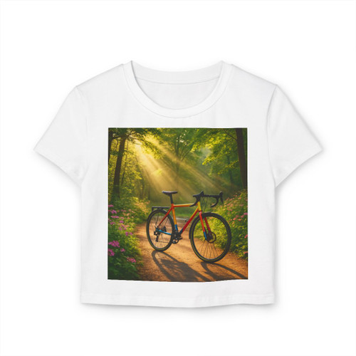 Pedal Through Paradise - Women's Baby Tee Pedal Through Paradise - Women's Baby Tee