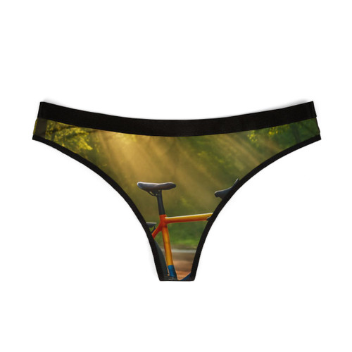 Pedal Through Paradise - Women's Thongs (AOP) Pedal Through Paradise - Women's Thongs (AOP)