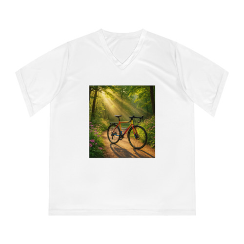 Pedal Through Paradise - Women's Performance V-Neck T-Shirt