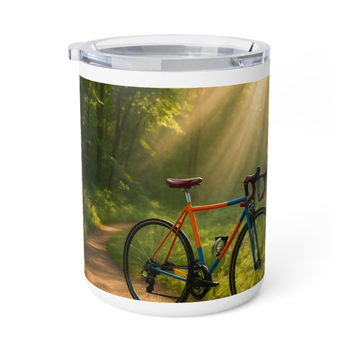 Pedal Through Paradise - Insulated Coffee Mug, 10oz 