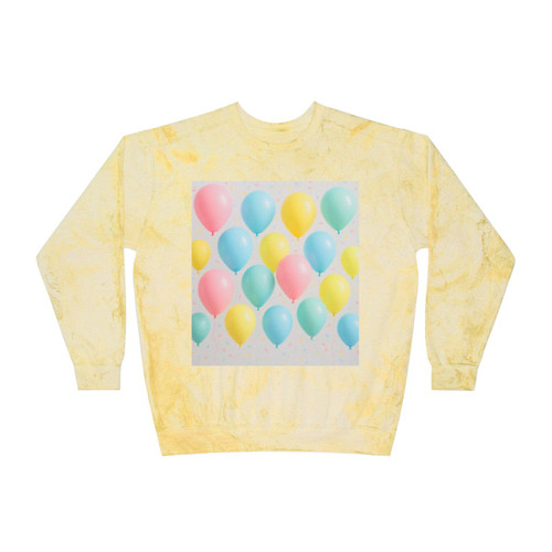 Whimsical Balloon Bash - Unisex Color Blast Crewneck Sweatshirt Whimsical Balloon Bash - Unisex Color Blast Crewneck Sweatshirt