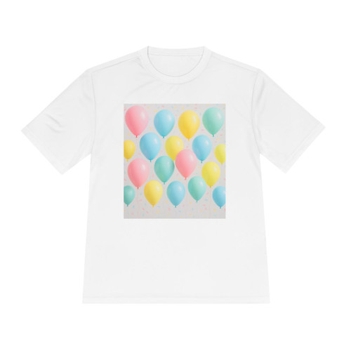 Whimsical Balloon Bash - Unisex Moisture Wicking Tee Whimsical Balloon Bash - Unisex Moisture Wicking Tee