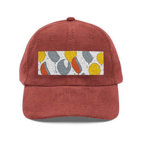 Whimsical Balloon Bash - Vintage Corduroy Cap (Embroidery) Whimsical Balloon Bash - Vintage Corduroy Cap (Embroidery)