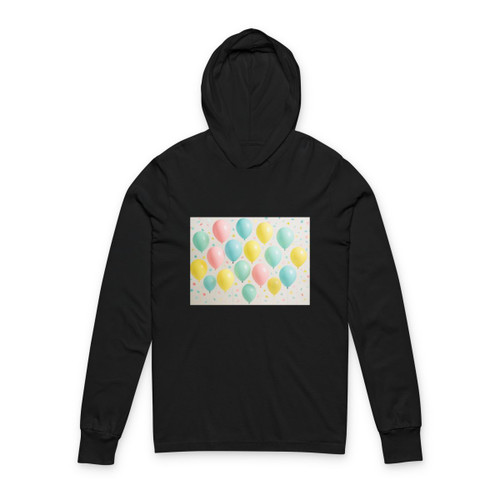 Whimsical Balloon Bash - Unisex Hooded Long Sleeve Tee Whimsical Balloon Bash - Unisex Hooded Long Sleeve Tee