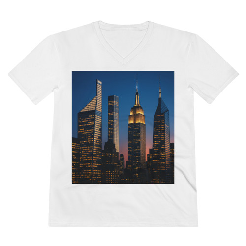 Metropolitan Marvels - Men's Lightweight V-Neck Tee
