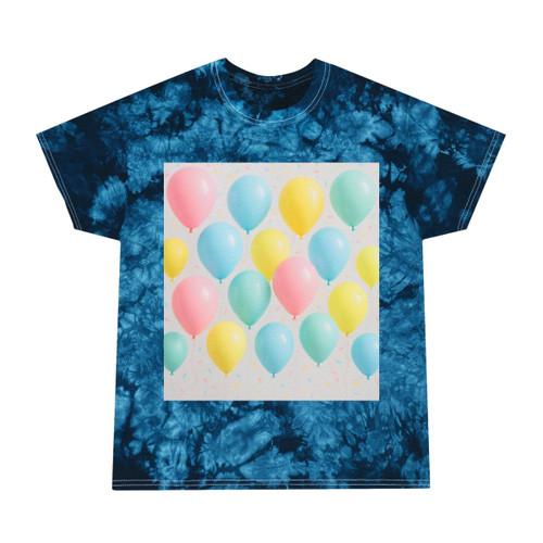 Whimsical Balloon Bash - Tie-Dye Tee, Crystal
