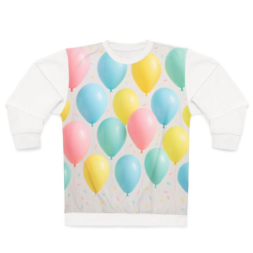 Whimsical Balloon Bash - Unisex Sweatshirt (AOP) Whimsical Balloon Bash - Unisex Sweatshirt (AOP)