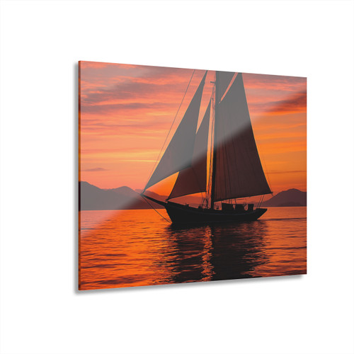 Sailing into Sunset - Acrylic Prints (French Cleat Hanging) 