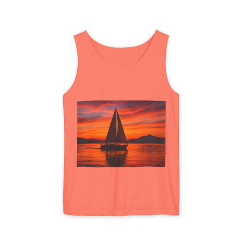 Sailing into Sunset - Unisex Garment-Dyed Tank Top Sailing into Sunset - Unisex Garment-Dyed Tank Top