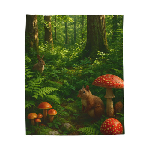 Ecosystem Harmony - Velveteen Plush Blanket