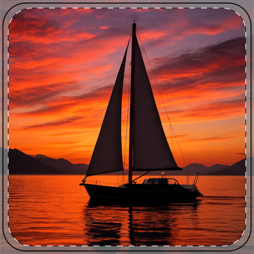 Sailing into Sunset - Coaster