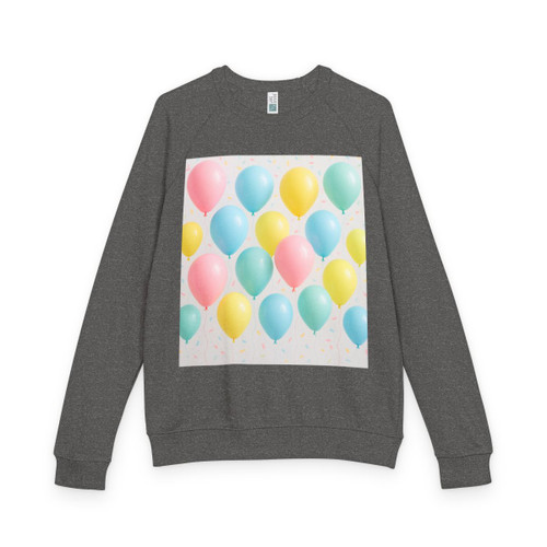 Whimsical Balloon Bash - Unisex French Terry Raglan Crewneck