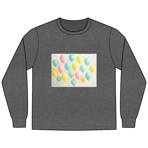 Whimsical Balloon Bash - Men's Long Sleeve Tee Whimsical Balloon Bash - Men's Long Sleeve Tee