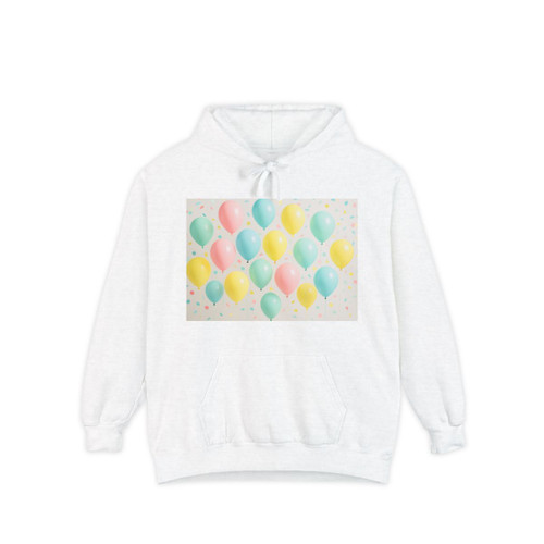 Whimsical Balloon Bash - Unisex Garment-Dyed Hoodie Whimsical Balloon Bash - Unisex Garment-Dyed Hoodie