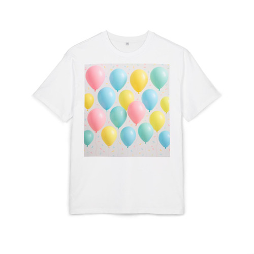 Whimsical Balloon Bash - Unisex Heavy Oversize Tee Whimsical Balloon Bash - Unisex Heavy Oversize Tee