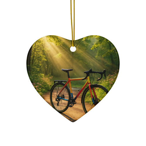 Pedal Through Paradise - Ceramic Ornaments, 2-Side Print, (1pc, 3pcs, 5pcs, 10pcs)