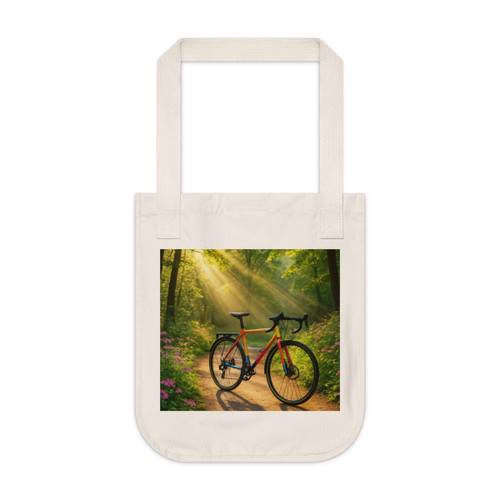 Pedal Through Paradise - Organic Canvas Tote Bag Pedal Through Paradise - Organic Canvas Tote Bag