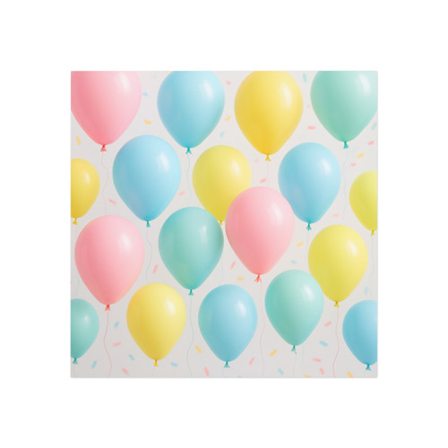 Whimsical Balloon Bash - Square Magnet Whimsical Balloon Bash - Square Magnet