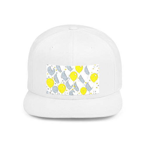 Whimsical Balloon Bash - Flat Bill Snapback Whimsical Balloon Bash - Flat Bill Snapback