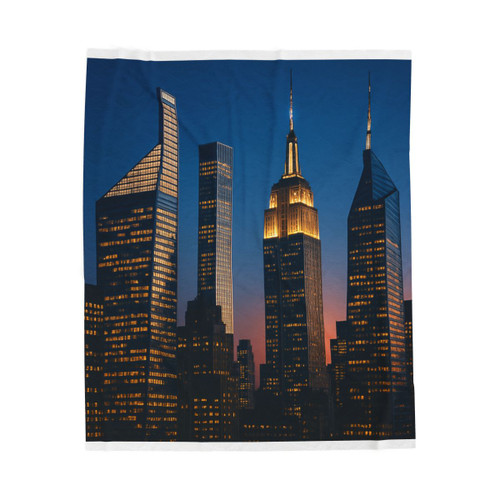 Metropolitan Marvels - Velveteen Plush Blanket