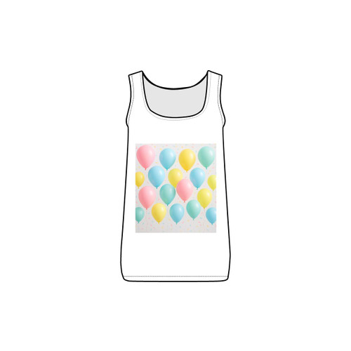Whimsical Balloon Bash - Women's Baby Rib Tank Whimsical Balloon Bash - Women's Baby Rib Tank