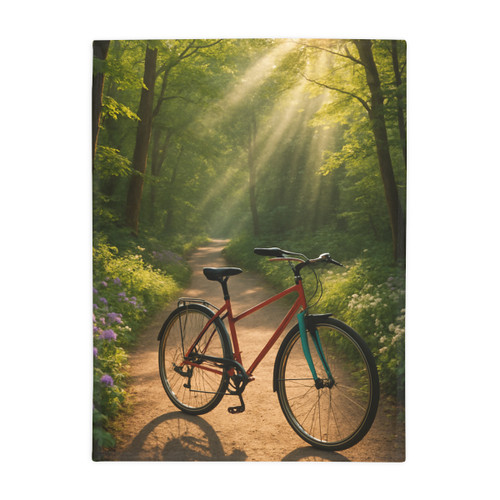 Pedal Through Paradise - Plush Fleece Blanket