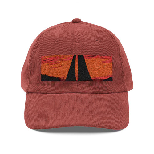 Sailing into Sunset - Vintage Corduroy Cap (Embroidery) Sailing into Sunset - Vintage Corduroy Cap (Embroidery)