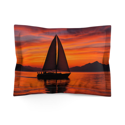 Sailing into Sunset - Microfiber Pillow Sham