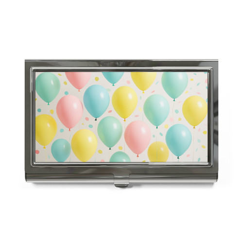 Whimsical Balloon Bash - Business Card Holder