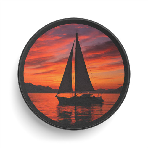 Sailing into Sunset - Hockey Puck