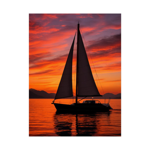 Sailing into Sunset - Rolled Posters