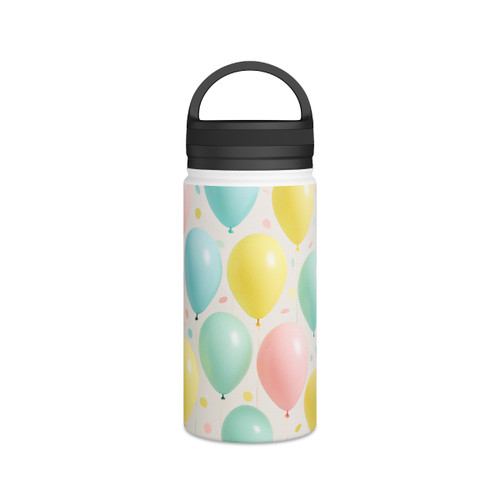 Whimsical Balloon Bash - Stainless Steel Water Bottle, Handle Lid