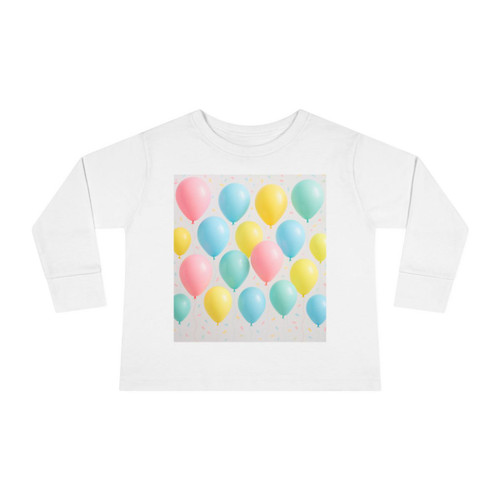 Whimsical Balloon Bash - Toddler Long Sleeve Tee Whimsical Balloon Bash - Toddler Long Sleeve Tee