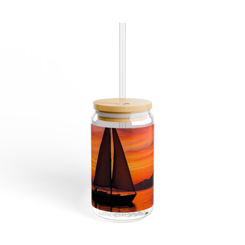 Sailing into Sunset - Sipper Glass, 16oz
