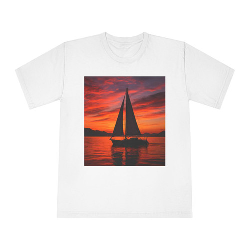 Sailing into Sunset - Unisex Classic Crewneck T-Shirt Sailing into Sunset - Unisex Classic Crewneck T-Shirt