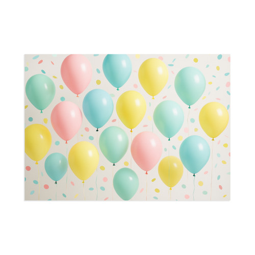 Whimsical Balloon Bash - Fine Art Postcards
