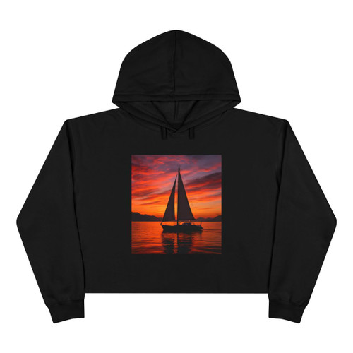 Sailing into Sunset - Crop Hoodie Sailing into Sunset - Crop Hoodie