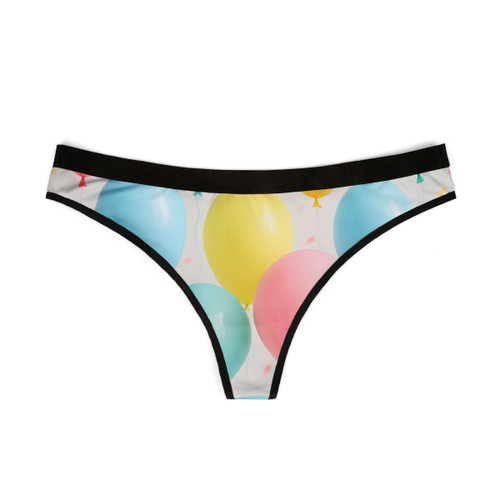 Whimsical Balloon Bash - Women's Thongs (AOP) Whimsical Balloon Bash - Women's Thongs (AOP)