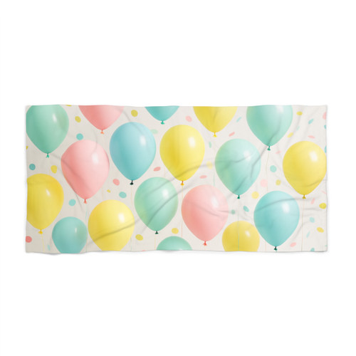 Whimsical Balloon Bash - Beach Towel