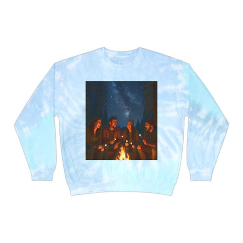 Whimsical Campfire Nights - Unisex Tie-Dye Sweatshirt Whimsical Campfire Nights - Unisex Tie-Dye Sweatshirt