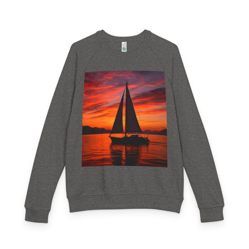 Sailing into Sunset - Unisex French Terry Raglan Crewneck