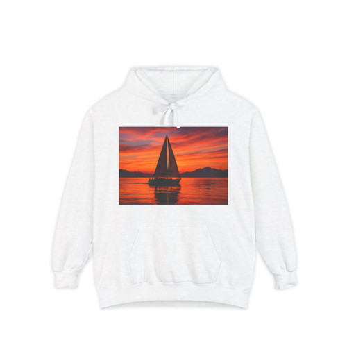Sailing into Sunset - Unisex Garment-Dyed Hoodie