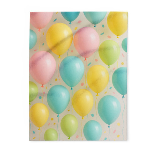 Whimsical Balloon Bash - Arctic Fleece Blanket