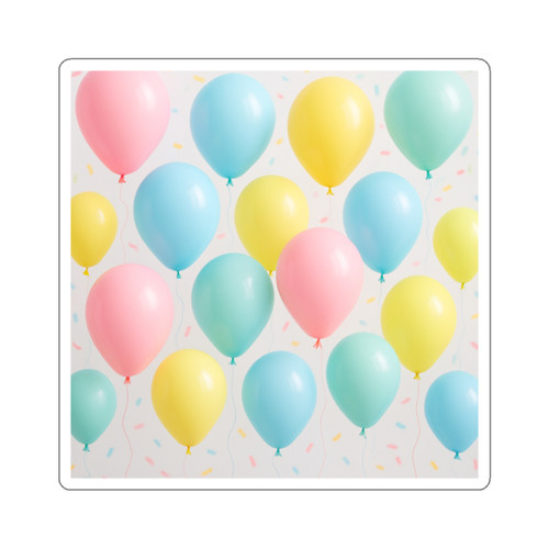 Whimsical Balloon Bash - Die-Cut Stickers